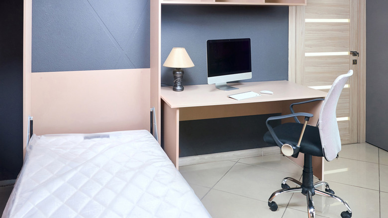 Murphy bed in home office