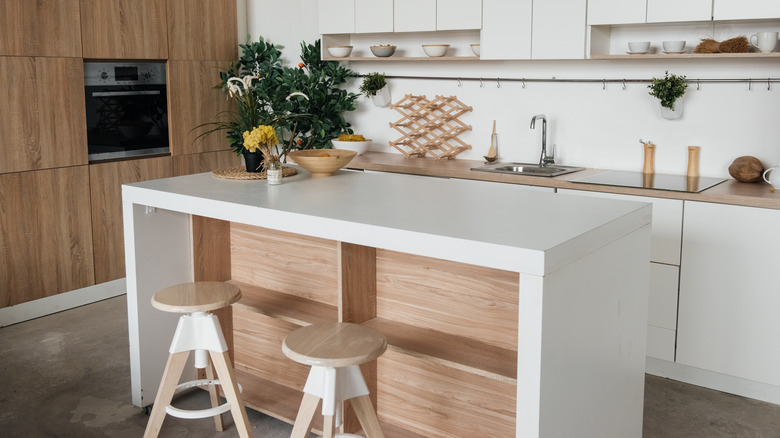 kitchen with island