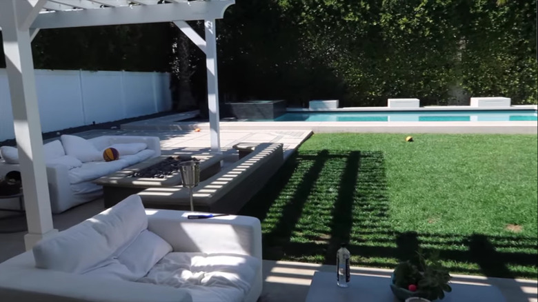 Stassie Karanikolaou's Los Angeles backyard