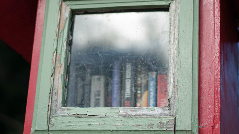 Little Free Library chipped paint