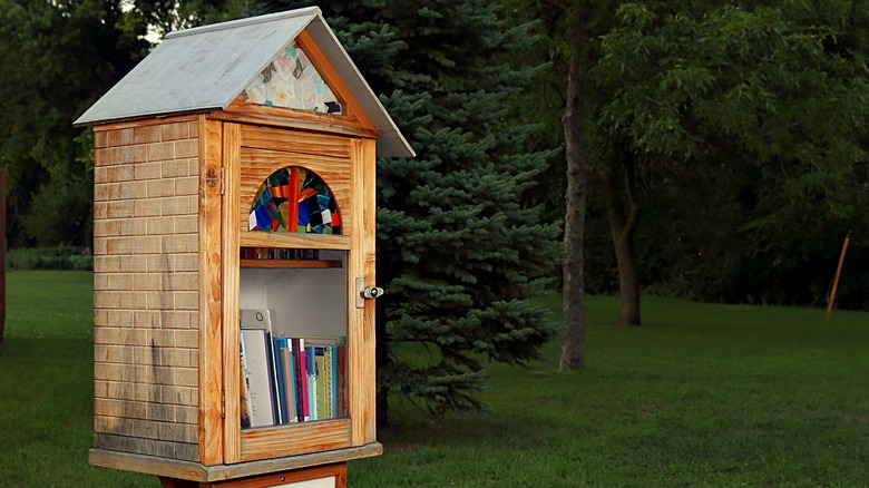 tall Little Free Library