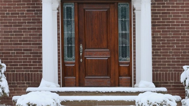 Front door with sidelights 