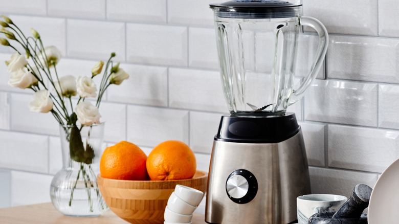 blender on kitchen counter