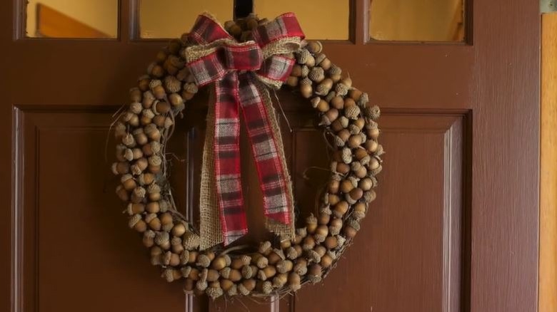 Wreath made of acorns