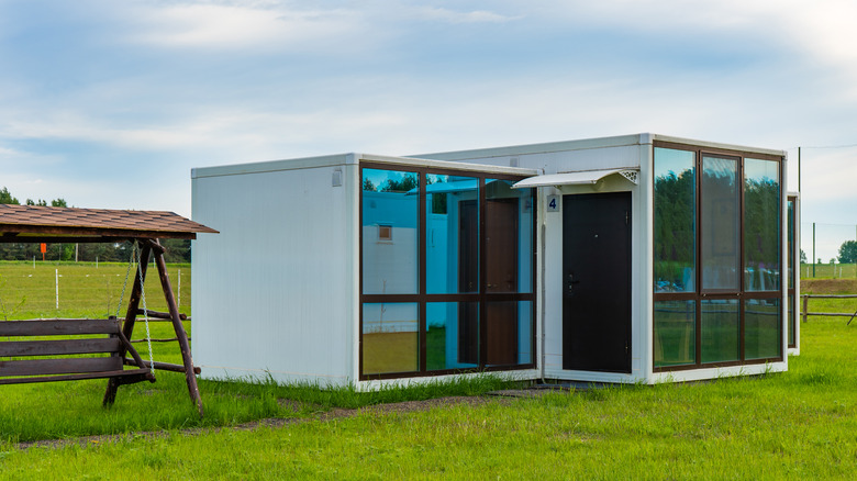 Glass wall house