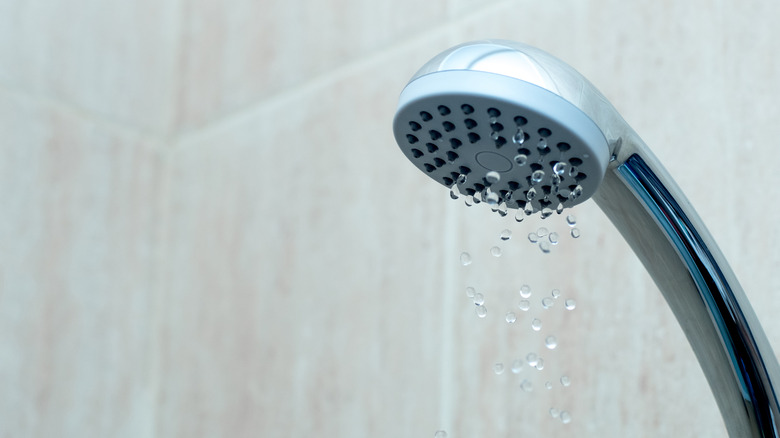 Shower with low water pressure