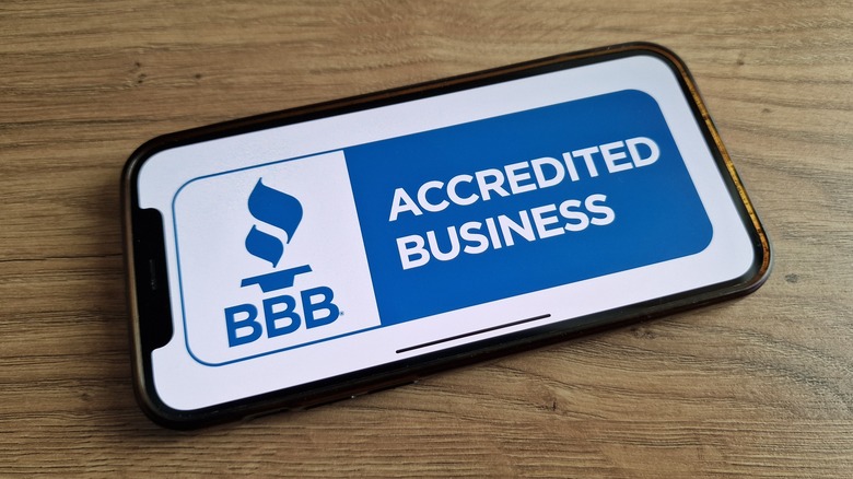 Better Business Bureau on phone