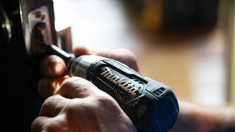 impact driver in use