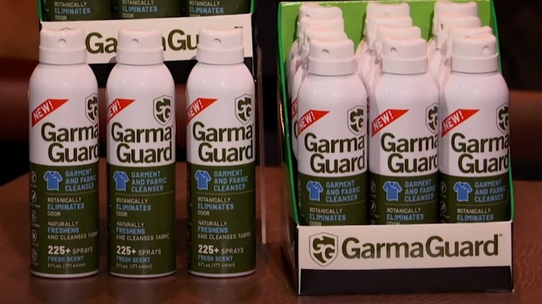 Bottles of GarmaGuard in boxes