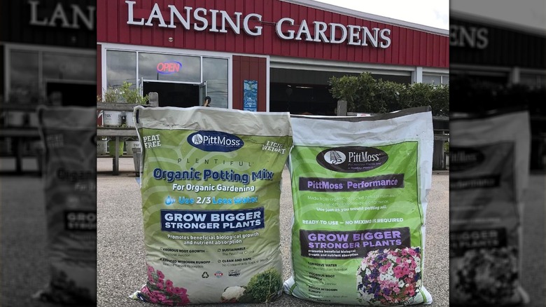 PittMoss products at local nursery