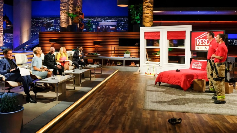 Rescue Ready on Shark Tank, presenting