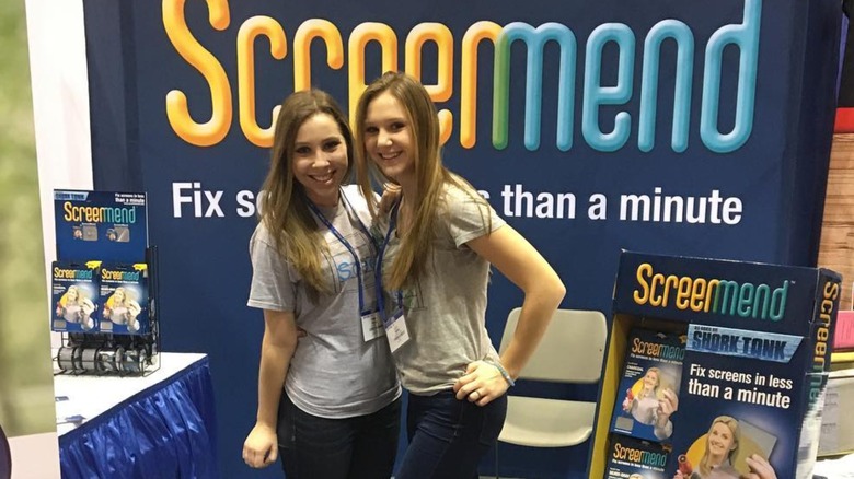 Emma and Lily Hooks at trade show