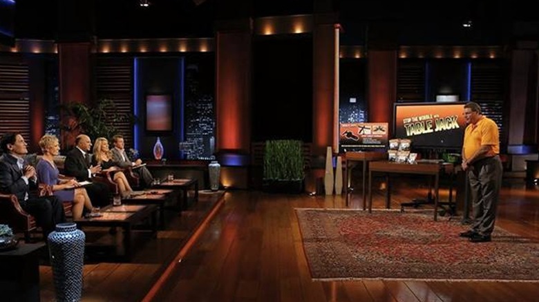 Steven Christian with Table Jack on Shark Tank