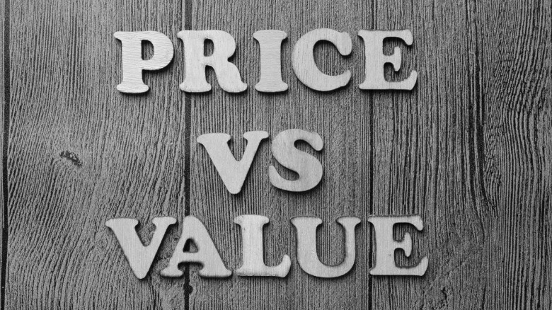 Comparing price vs. value