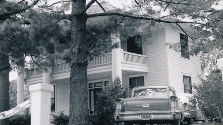 Closeup the 1880 historic home