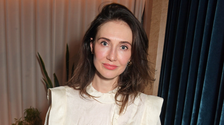 carice van houten in front of plant