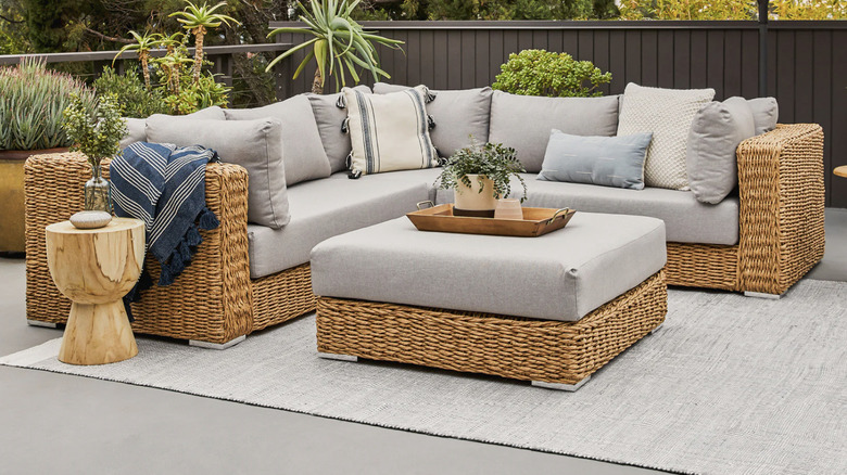 Capra Wicker Sectional from Article