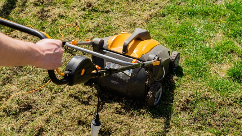 electric lawn aerator