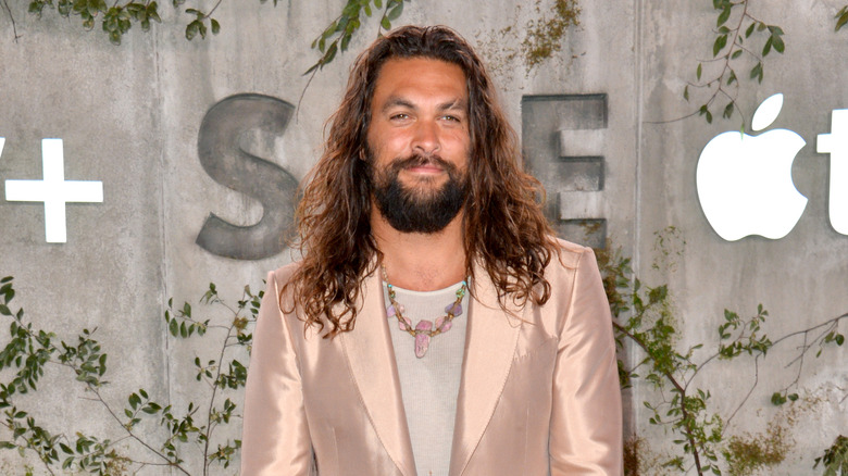 Jason Momoa at an apple tv event