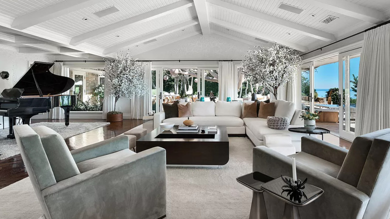 Inside of Diana's Malibu home