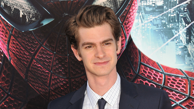 Andrew Garfield at a Spider-Man premiere