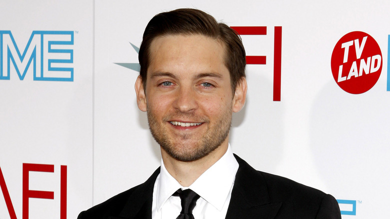Tobey Maguire on the red carpet