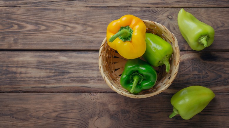 different peppers in a bowl