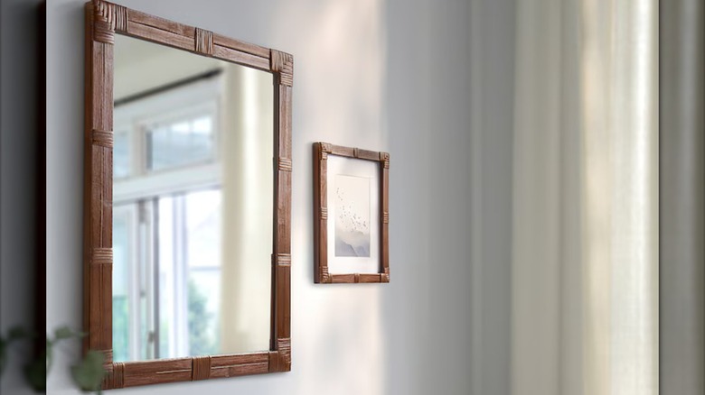 Wall mirror and picture frame