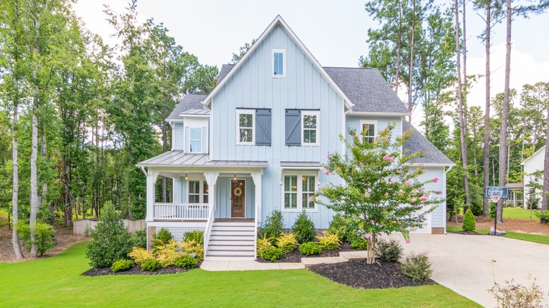 pale blue house 