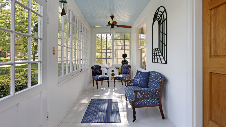 blue front porch