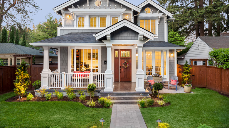 front porch of home