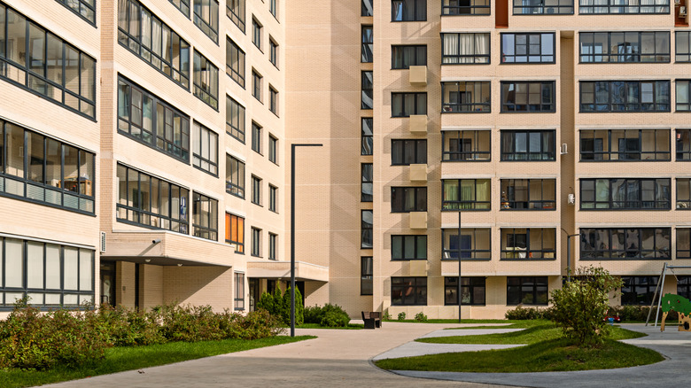 high rise apartment building