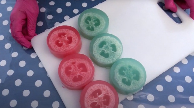 Loofa soap crafts