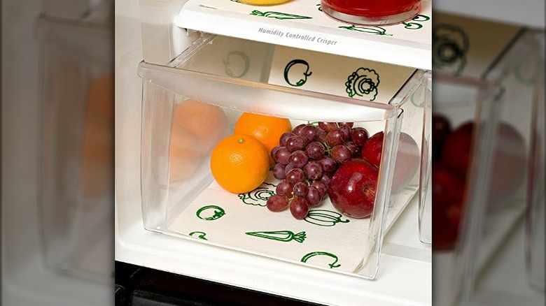 fridge drawer with produce