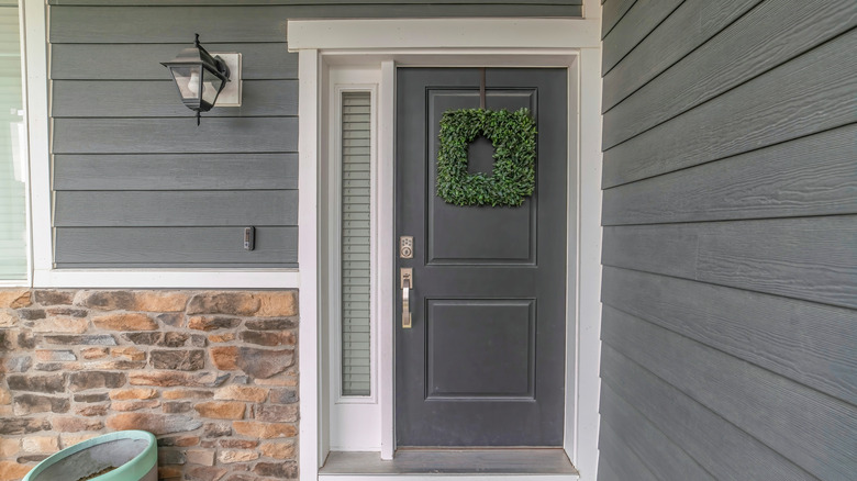 Gray exterior cladding for house