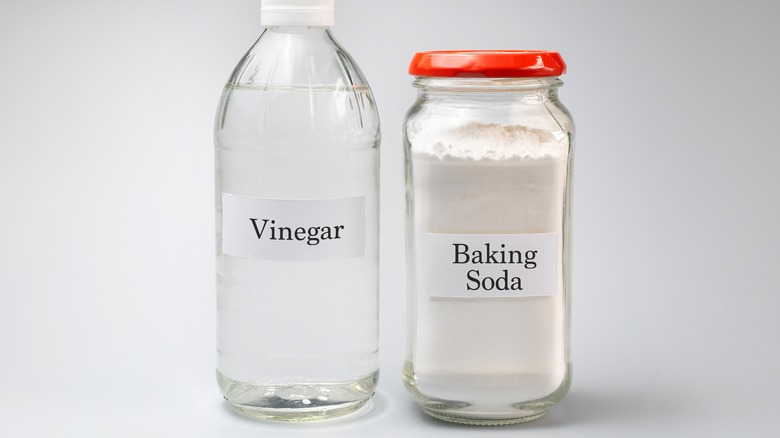 Vinegar and baking soda