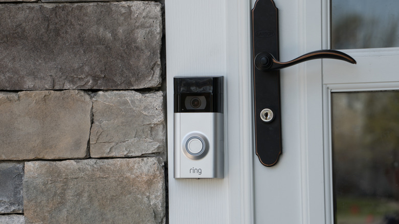 security camera on front door