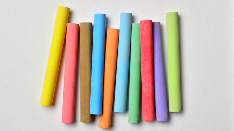 Multicolor chalk sticks