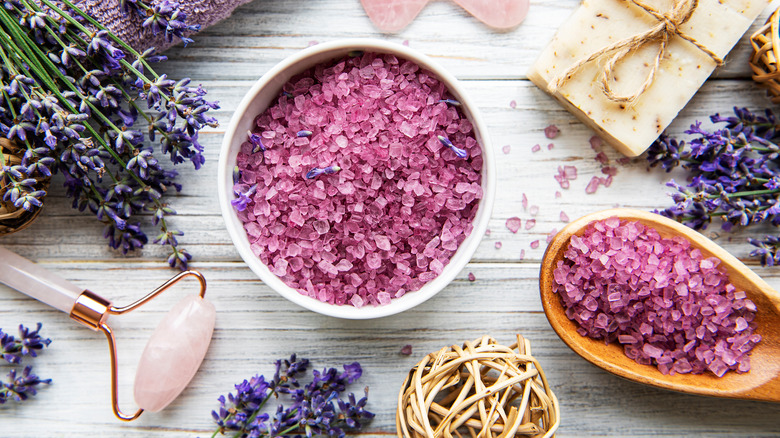 Scented hot tub salts