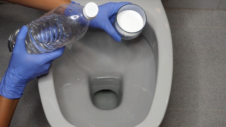 baking soda and vinegar in toilet