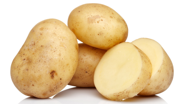 Raw potatoes