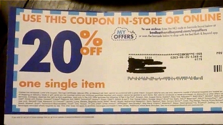 20% off one item coupon