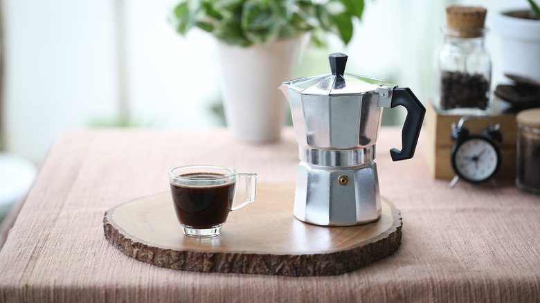 moka coffee maker and espresso