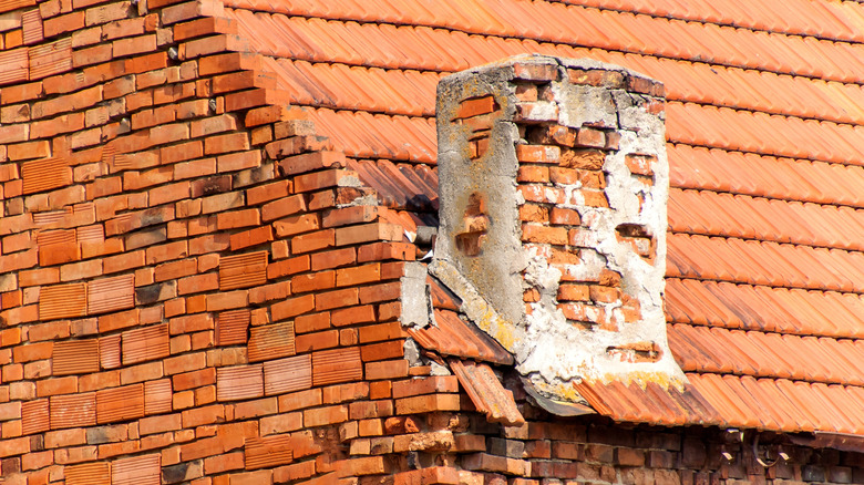 broken chimney