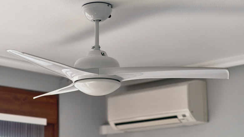 ceiling fan and air conditioning