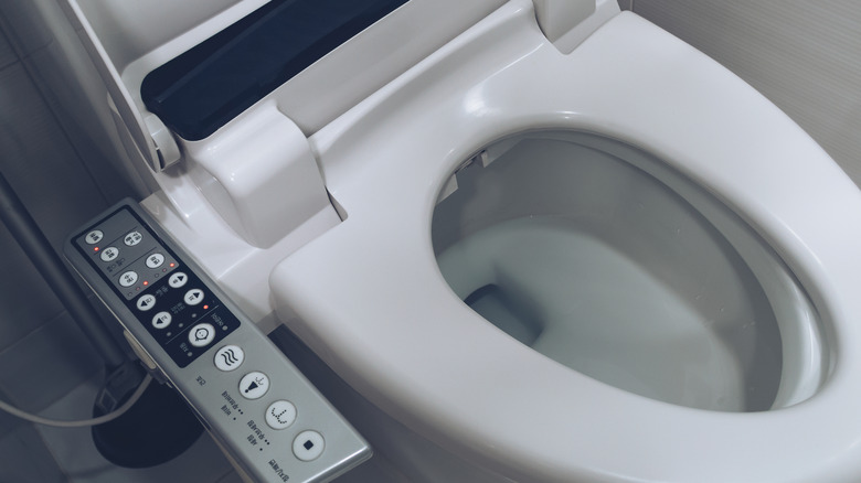 Smart toilet with bidet features