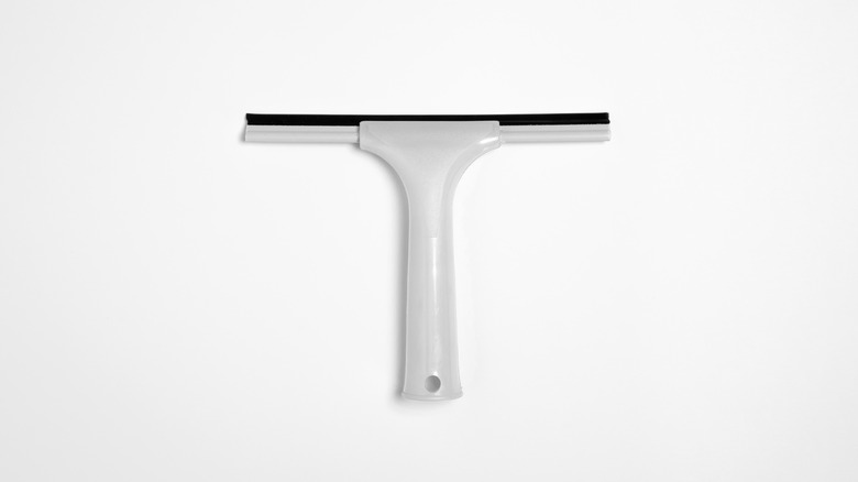 squeegee on white background