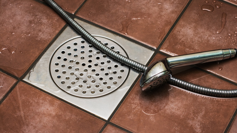 shower drain with tile floor