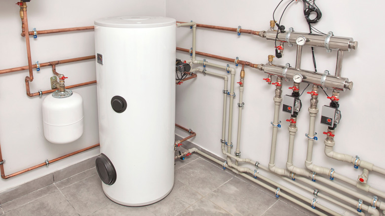 water heater in basement