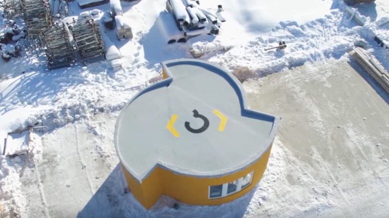 3D-printed home shaped like a rotor